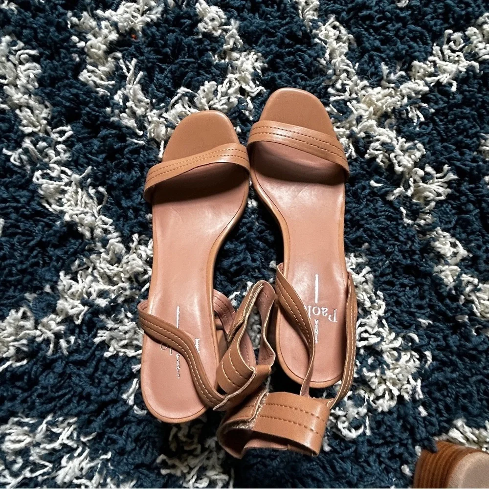 Paolo Tan Sandals with Ankle Strap - Picture 3 of 5